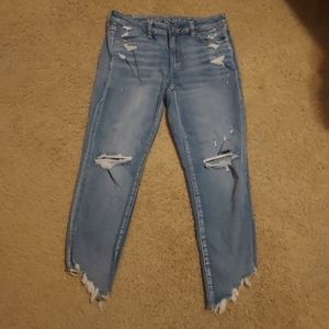 American Eagle Hi-Rise jegging crop size 8